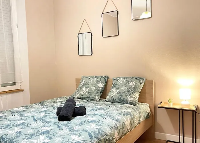 Proche Gare- Appart Le Cocon -4 Pers- Chambre Separee